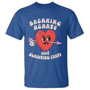 Valentine's Day T Shirt Breaking Hearts And Blasting Farts TS09 Royal Blue Printyourwear