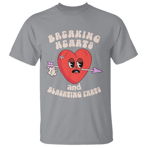 Valentine's Day T Shirt Breaking Hearts And Blasting Farts TS09 Sport Gray Printyourwear