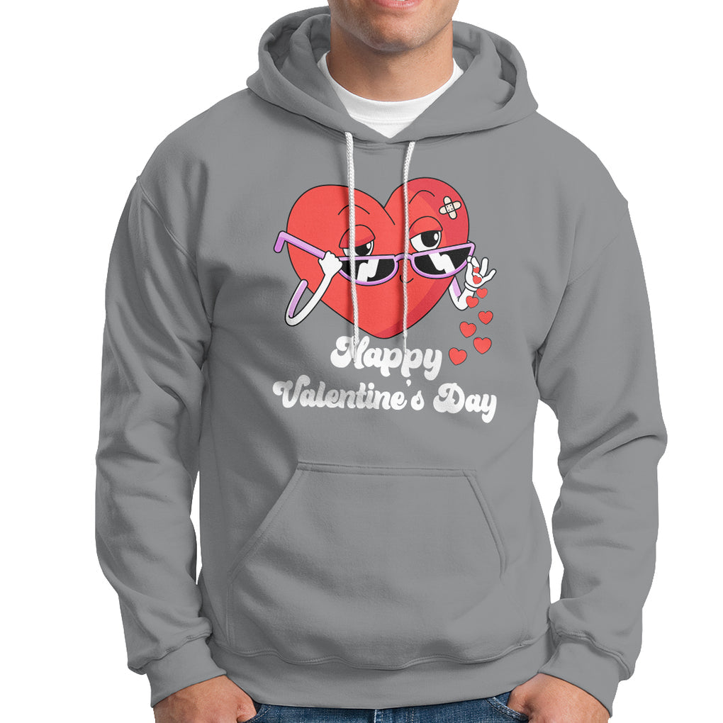 Happy Valentine's Day Cute Heart Bae Funny Salting Hearts Hoodie TS09 Sport Gray Printyourwear
