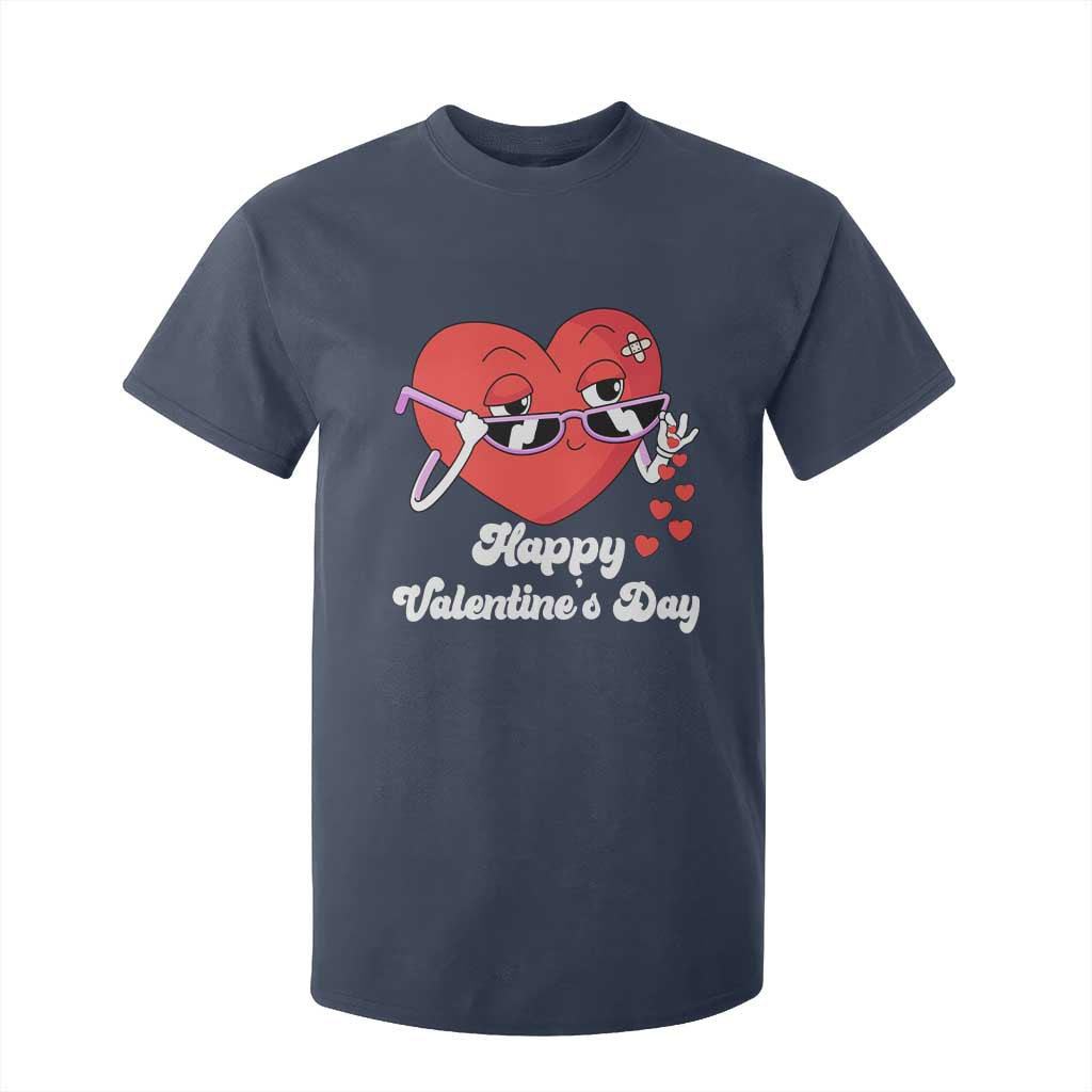 Happy Valentine's Day Cute Heart Bae Funny Salting Hearts T Shirt For Kid TS09 Navy Print Your Wear