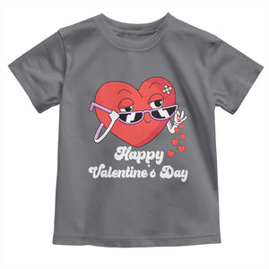Happy Valentine's Day Cute Heart Bae Funny Salting Hearts Toddler T Shirt TS09 Charcoal Print Your Wear