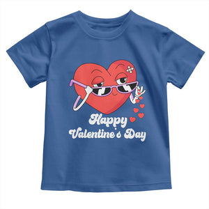 Happy Valentine's Day Cute Heart Bae Funny Salting Hearts Toddler T Shirt TS09 Royal Blue Print Your Wear