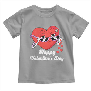 Happy Valentine's Day Cute Heart Bae Funny Salting Hearts Toddler T Shirt TS09 Sport Gray Print Your Wear
