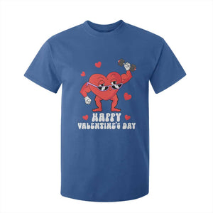 Happy Valentine's Day Gymer Heart Weightlifting Funny Deadlift Fitness T Shirt For Kid TS09 Royal Blue Print Your Wear