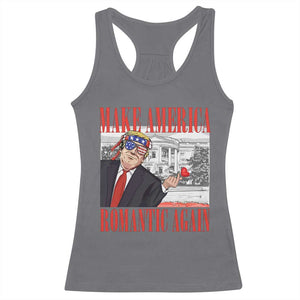 Funny Valentine's Day Trump Racerback Tank Top Make America Romantic Again TS09 Charcoal Print Your Wear