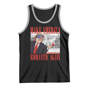 Funny Valentine's Day Trump Tank Top Make America Romantic Again TS09 Black Athletic Heather Print Your Wear