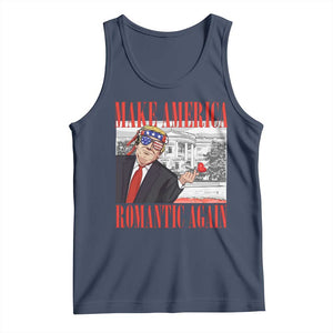 Funny Valentine's Day Trump Tank Top Make America Romantic Again TS09 Navy Print Your Wear