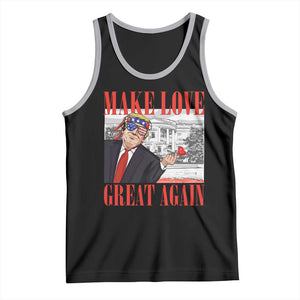 Funny Valentine's Day Trump Tank Top Make Love Great Again TS09 Black Athletic Heather Print Your Wear