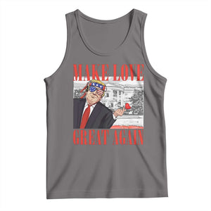 Funny Valentine's Day Trump Tank Top Make Love Great Again TS09 Deep Heather Print Your Wear