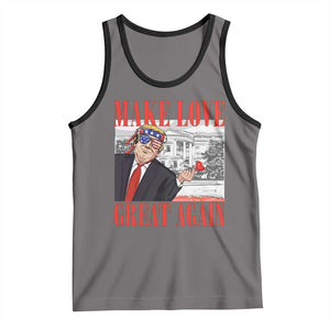 Funny Valentine's Day Trump Tank Top Make Love Great Again TS09 Deep Heather Black Print Your Wear