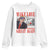 Funny Valentine's Day Trump Youth Sweatshirt Make Love Great Again TS09 White Print Your Wear