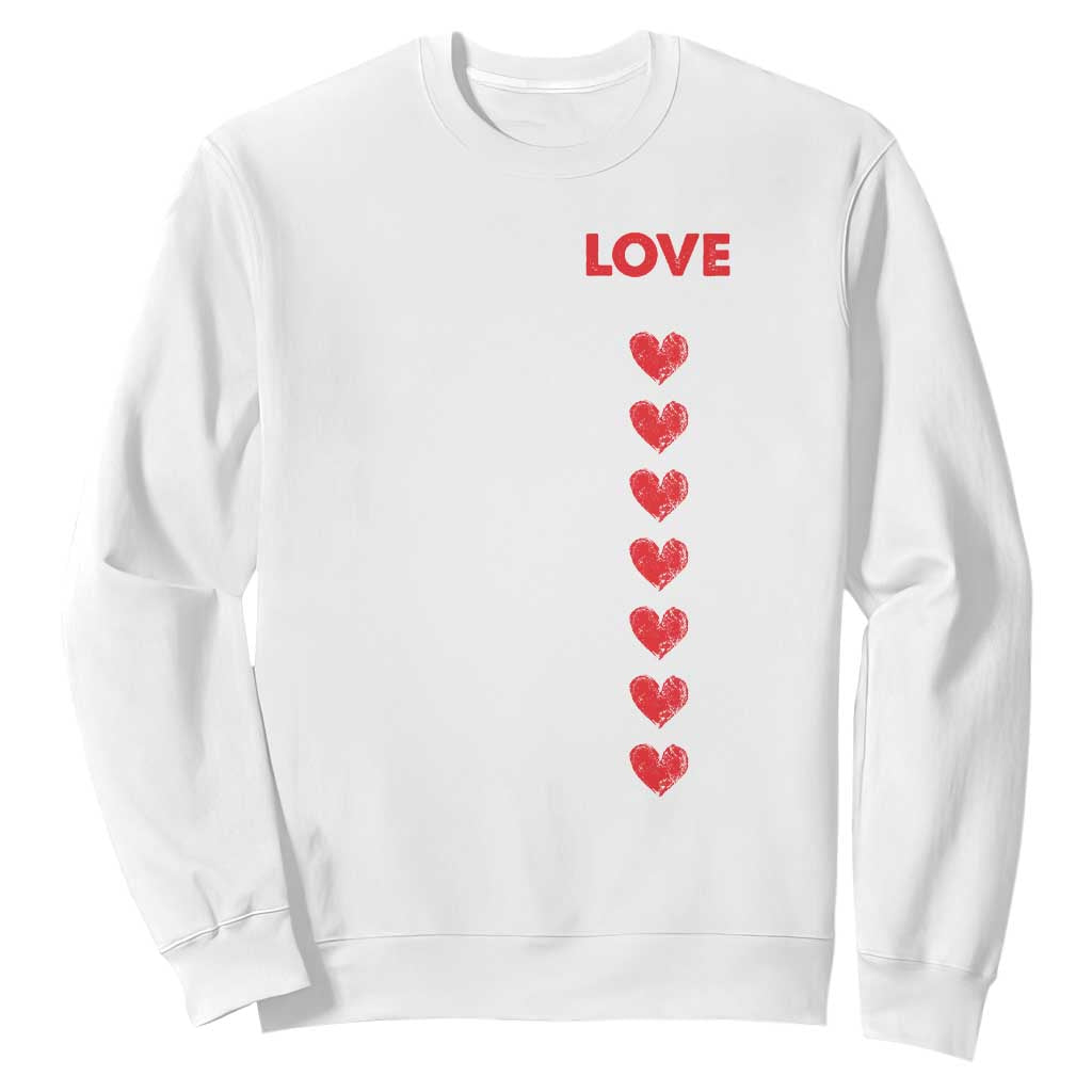 Funny Trump Valentine's Day Patriotic Sweatshirt Make Love Great Again TS09 White Print Your Wear