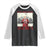 Funny Trump Raglan Shirt My Heart Beats For America Valentine's Day TS09 Black White Print Your Wear