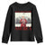 Funny Trump Youth Sweatshirt My Heart Beats For America Valentine's Day TS09 Black Print Your Wear