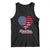 Patriotic Tank Top My Heart Beats For America Valentine's Day TS09 Black Print Your Wear