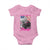 Funny Trump Lover Baby Onesie My Hear Beats For Trump Valentine's Day TS09 Light Pink Print Your Wear