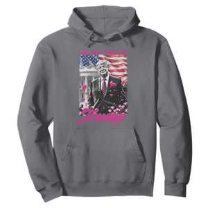 Funny Trump Lover Hoodie My Hear Beats For Trump Valentine's Day TS09 Charcoal Print Your Wear