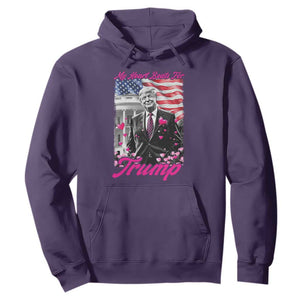 Funny Trump Lover Hoodie My Hear Beats For Trump Valentine's Day TS09 Purple Print Your Wear
