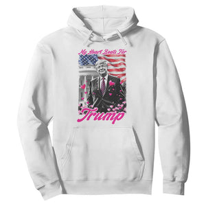 Funny Trump Lover Hoodie My Hear Beats For Trump Valentine's Day TS09 White Print Your Wear