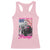 Funny Trump Lover Racerback Tank Top My Hear Beats For Trump Valentine's Day TS09 Light Pink Print Your Wear