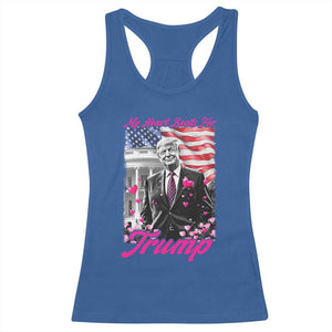 Funny Trump Lover Racerback Tank Top My Hear Beats For Trump Valentine's Day TS09 Royal Blue Print Your Wear