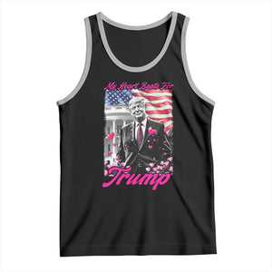 Funny Trump Lover Tank Top My Hear Beats For Trump Valentine's Day TS09 Black Athletic Heather Print Your Wear