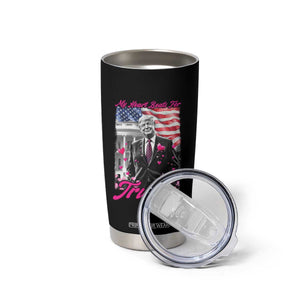 Funny Trump Lover Tumbler Cup My Hear Beats For Trump Valentine's Day TS09 Print Your Wear