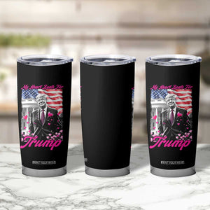 Funny Trump Lover Tumbler Cup My Hear Beats For Trump Valentine's Day TS09 Print Your Wear