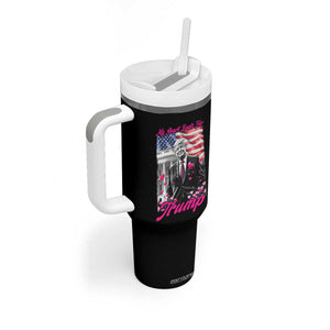 Funny Trump Lover Tumbler With Handle My Hear Beats For Trump Valentine's Day TS09 Print Your Wear