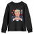 Funny Valentine's Day Trump Youth Sweatshirt My Love For You Isn't Fake News TS09 Black Print Your Wear