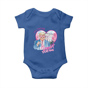Funny Valentine's Day Trump Baby Onesie I'll Never Deport You TS09 Royal Blue Print Your Wear