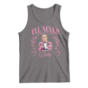 Funny Valentine's Day Trump Tank Top I'll Never Deport You Pink Trump TS09 Deep Heather Print Your Wear