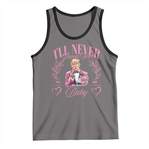 Funny Valentine's Day Trump Tank Top I'll Never Deport You Pink Trump TS09 Deep Heather Black Print Your Wear