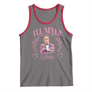 Funny Valentine's Day Trump Tank Top I'll Never Deport You Pink Trump TS09 Deep Heather Red Print Your Wear