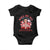 Funny Trump Lover Baby Onesie Roses are Red Trump Is My Valentine And He's Got A Big Ego Too TS09 Black Print Your Wear
