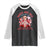 Funny Trump Lover Raglan Shirt Roses are Red Trump Is My Valentine And He's Got A Big Ego Too TS09 Black White Print Your Wear