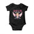 Funny Trump Is My Valentine Baby Onesie Pink Trump Cupid TS09 Black Print Your Wear
