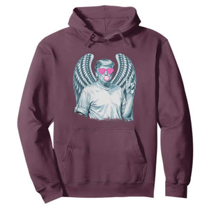 Trump Cupid Vibes Hoodie Trump Bubble Gum TS09 Maroon Print Your Wear