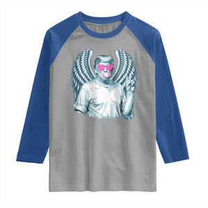 Trump Cupid Vibes Raglan Shirt Trump Bubble Gum TS09 Sport Gray Royal Print Your Wear