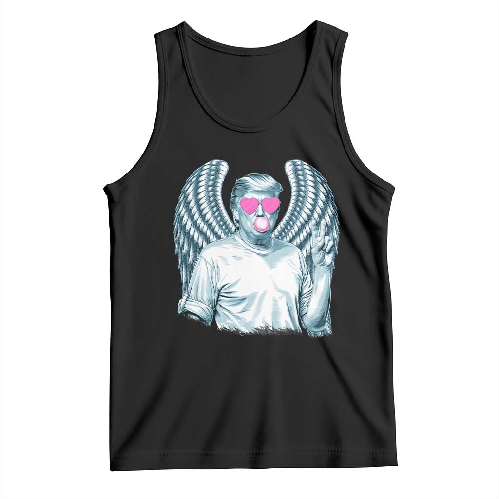 Trump Cupid Vibes Tank Top Trump Bubble Gum TS09 Black Print Your Wear