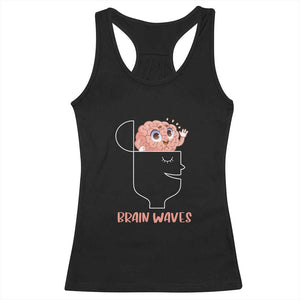 Funny Neuroscience Brain Waves Racerback Tank Top TS09 Black Print Your Wear