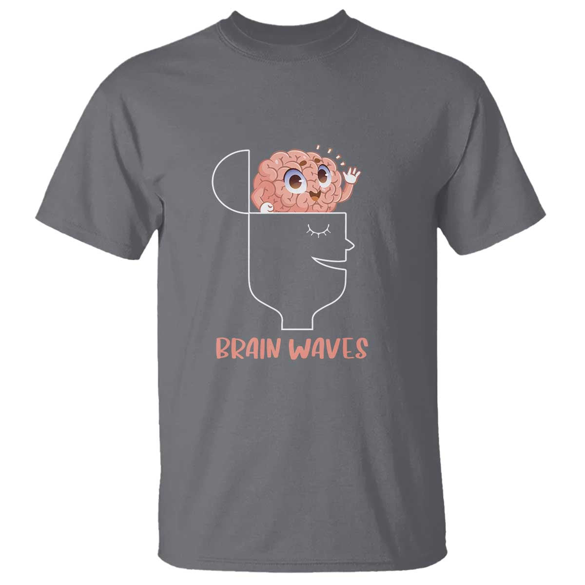 Funny Neuroscience Brain Waves T Shirt TS09 Charcoal Print Your Wear