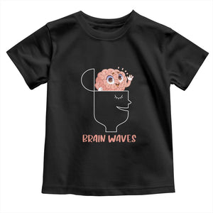 Funny Neuroscience Brain Waves Toddler T Shirt TS09 Black Print Your Wear