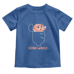 Funny Neuroscience Brain Waves Toddler T Shirt TS09 Royal Blue Print Your Wear