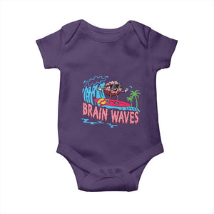 Funny Brain Waves Neuroscience Baby Onesie TS09 Purple Print Your Wear