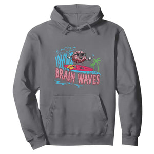 Funny Brain Waves Neuroscience Hoodie TS09 Charcoal Print Your Wear
