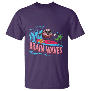 Funny Brain Waves Neuroscience T Shirt TS09 Purple Print Your Wear