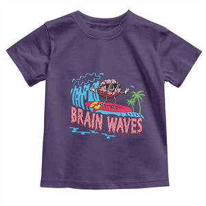Funny Brain Waves Neuroscience Toddler T Shirt TS09 Purple Print Your Wear