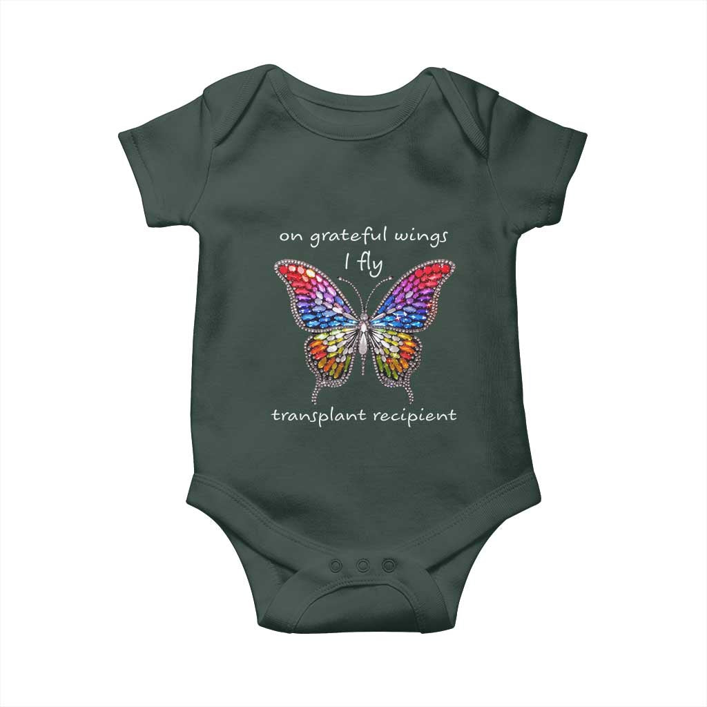 Transplant Recipient Baby Onesie On Grateful Wings I Fly TS09 Print Your Wear