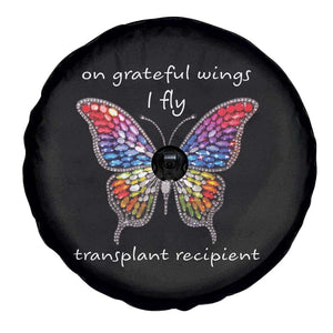 Transplant Recipient Spare Tire Cover On Grateful Wings I Fly TS09 Print Your Wear